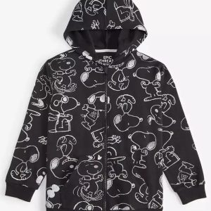Snoopy Zip-Up Hoodie for Boys