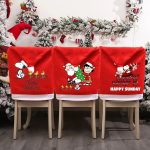 Snoopy Christmas Chair Cover